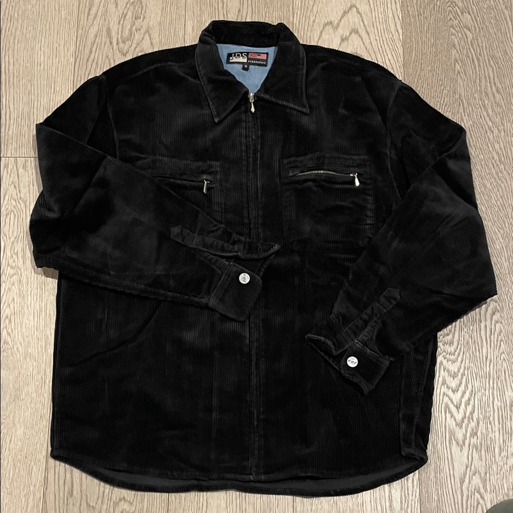 Eddie Bauer Men's Black Corduroy Shirt Jackets